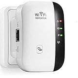 WLAN Booster, WLAN Verstärker 300Mbit/s 2,4GHz WiFi Range Extender, Fast-Ethernet Port, WPS Taste, Mini WLAN Verstaerker Receiver Kompatibel mit Allen WLAN G