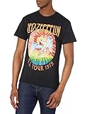 Led Zeppelin Men's US Tour 1975 T-Shirt, Black, S