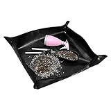 AIBAOBAO Pflanzenumtopfmatte, wasserdichte Pflanzmatte, faltbare Umpflanzplane, Gartenarbeit, Umpflanzen, Topfunterlage für Pflanzenpflege, 99 x 99 cm, schw