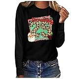 Weihnachten Made Italy Damen blusen sexy top Damen elegant t-Shirt Druck dresswel satisfya Grace Sweatshirt hemdbluse grüner Teufel enzymreinig