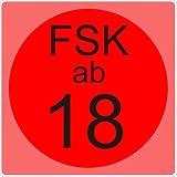 NetSpares 119542242  1 x Aufkleber FSK ab 18 Sticker Shocker Horror Autoaufkleber Tuning Fun Dub