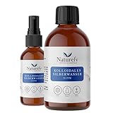 Kolloidales Silber 50 ppm - 250ml Braunglasflasche Silberwasser Mit Silberspray Flasche - Kolloidales-Silber In Höchster Qualität - Natürlich Und Vegan - F
