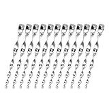 Cyleibe 12 Stück Reflektierende Vogelschreck Windspirale Reflektierende Vogelabwehr zur Vogel abwehr Garten Dekoration für Garten und Balkon (Silber)