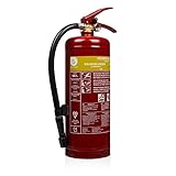 Smartwares SB3 Feuerlöscher/Schaumlöscher Brandklassen A und B (feste & flüssige Stoffe), DIN EN3 konform, Rot, 3 Liter S