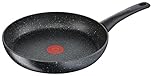 TEFAL C63406 AUTHENTIC BRATPFANNE 28 cm | Widerstandsfähige Antihaft-Versiegelung für schonendes, fetttfreies Braten | induktionsgeeignet | attraktiver Stone-Effekt | Thermo-Spot Temperaturanzeig