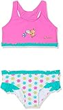 Playshoes DIE MAUS Mädchen UV-Schutz Bikini Blumen, Mehrfarbig (Weiß/Rosa 586), 98/104