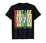 Vintage 1970 Limited Edition Retro Geburtstag Geschenke Idee Tee T-S