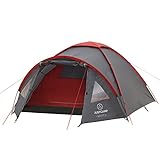 Kuppelzelt Justcamp Scott 3, Campingzelt mit Vorraum, Iglu-Zelt für 3 Personen (doppelwandig) - g