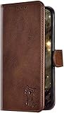 Uposao Kompatibel mit Sony Xperia XA Handyhülle Handy Tasche Wallet Hülle Klapphülle Cartoon Katze Muster Schutzhülle Flip Case Cover Brieftasche Leder Hülle Magnet Kartenfach,B