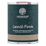 Lignocolor Leinöl-Firnis 1L Holzöl für den Innen- und Außenb