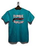 Zombie Repellent T-Shirt Tuerkis-Turquoise S