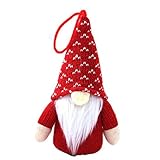 YLWL Weihnachtszwerge Dekorationen GNOME mit Lichter Batteriebetriebene Ornamente Strick