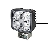 HELLA 1GA 996 284-012 LED-Arbeitsscheinwerfer - Q90 compact - 12/24V - 1200lm - Anbau/Bügelbefestigung - hängend/stehend - weitreichende Ausleuchtung - Kabel: 200mm - Stecker: offene Kab