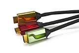 PS3 - HDMI-Kabel Afterglow Triple-Kabel1,8m / 1080P / 3D Ready / Dolby DTX / rot-orange-L