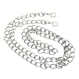 Handtaschengurt zum Selbermachen, Schultertasche, 119,4 cm lang, Metallzubehör, Ersatzriemen, Silberk