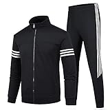 GAOQING Herren Sportswear 2 Teile Sets Kann Sportanzug Tragen Männer Lose Sweatshirt Set Klassisch Warm Gym Kleidung Große Größe Sportbekleidung Männliche Jogging Sportuit Sets,Schwarz,2XL