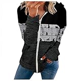 Damen novelty-hoodies French Terry Fleece Pullover Hoodie Damen Kurzmantel Carrie Life Mel Leichter Damen-Mantel mit Reversekragen Damen Leichter Cardigan mit Rundhalsausschnitt fahrrad mantel 28