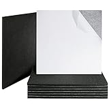 Woiworco Black Akustikplatten Schallschutzplatte, 8 Stück 30 x 30 x 0.9 cmSchalldämpfungsplatten Abgeschrägte Kanten-Schallpolsterung für die akustische Behandlung und Dek