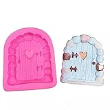 Silikonform für Kuchen, Basteln, Schloss, Haus, Tür, Fenster, Mädchen, Schnecke, Silikon, Fondant, 3D