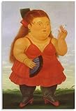 SDDLW1990 Leinwand Bilder Kunst Fernando Botero Spanische Malerei für Büroeinrichtung Malerei Poster Druckt Gedruckte 23.6'x35.4'(60x90cm) Kein R