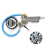 KKSONICE Reifenfüller Reifendruckprüfer, Digital Reifenfüller mit Manometer, 16BAR/230PSI Genauer Reifendruck Reifendruckmesser, für Kompressor Auto Motorrad Fahrrad LKW