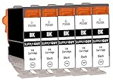 SupplyGuy 5 Druckerpatronen kompatibel mit Canon PGI-5 PGI-5bk Schwarz für Pixma IP3300 IP3500 IP4200 IP4200 Series IP4200X IP4300 IP4500 IP4500 Series IP4500X IP5200 IP5200R IP5200 Series IP5300