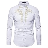 Shirt Herren Slim Fit Business Fashion Kontrast knopf Herren Hemd bequem lässig elegant Gentleman Frühling und Herbst Neue Herren Lange Ä