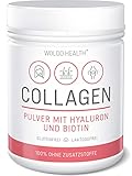 Kollagen Pulver mit Hyaluronsäure und Biotin 500g - geschmacksneutral & wasserlö