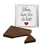 Ja-Hochzeitsshop Schokoladentafeln (50 Stück). Perfekt als Gastgeschenk für Eure Hochzeit. Frei von Konservierungsstoffen + made in DE