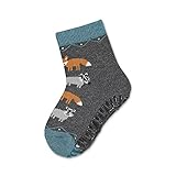 Sterntaler Baby-Mädchen FLI AIR Waldtiere Hausschuh-Socken, Anthrazit Mel, 20