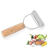 Dabeigouzxiaopqq sparschäler Spiralizer Gemüsereibe Obst Peeler, Schale Remover mit Holzgriff for Apple Gurke Kartoffel Kü