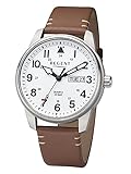 Regent Herren-Uhren Analog Quarz One Size Weiß 32018695