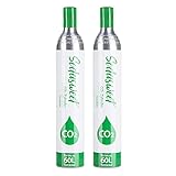 SODASWEET CO2 Zylinder, Neu & Erstbefüllt in Deutschland, Kohlensäure Zylinder Kohlendioxid Zylinder 425g Kohlensäure für ca. 60 L Wasser, geeignet für SodaStream Wassersprudler usw, TÜV bis 2031
