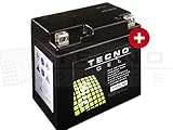 TECNO-GEL Motorrad-Batterie YTX5L-BS, 12V Gel-Batterie 6Ah statt üblicherweise 5Ah (DIN 50412), 113x69x105 mm ink