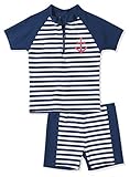 Playshoes Baby - Jungen Schwimmbekleidung, gestreift 460112 2 tlg. Bade-Set Maritim, Gr. 86/92, Mehrfarbig (900 original)