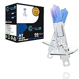 LIGHTWORLD24 Auto Lampe H1 Motorrad Birne Halogen Scheinwerferlampe Abblendlicht Glühbirne P14.5s Sockel 12V 55 Watt Xenon Optik 2 Stück