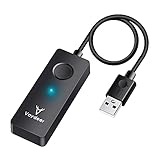 Vaydeer Mouse Jiggler USB Mouse Mover, Treiberfreie Computer Mausbeweger und Nicht nachweisbar, mit EIN/AUS-Schalter, Simulieren Sie die Bewegung des Mauszeigers, Plug and Play - Schw