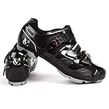 VeloChampion Elite SPD MTB Fahrradschuhe für Mountainbike Schwarz (Größe 44)