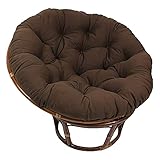 LCYZ Eiförmige Hängematte Kissen Papasan Stuhlkissen Weinrot Stoff Outdoor Rattan Schaukelkissen Rundes Kissen Komfortables gepolstertes Papasan Kissen (nur Kissen)