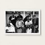 Aishangjia NWA Hip Hop Musik Rap Star Ice Cube Dr.DRE Eazy-E Old School Kunst Malerei Leinwand Poster Wand Wohnkultur 50x70 cm (19.68x27.55 in) E-038