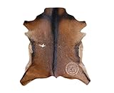Ziegenlederteppich Ziegenleder Ziege Exotic Brown 75 x 60 cm - Qualität von Pieles del S