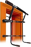 AthleticPro - Das Original - Klimmzugstange Türrahmen mit Dip Station– Belastbar bis 200KG – Sichere Pull up bar - 20 cm höher im Rahmen –Dips&Push Up