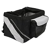 OKAT Hundefahrradträger, Fahrradkorb wasserdichte Hundefahrradtasche 15x11x9,8 Zoll Langlebiges leichtes Oxford-Stoff für kleine mittlere H