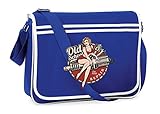 Druckerlebnis24 Schultertasche - Old School Zündkerzen Werkstatt - Umhängetasche, geeignet für Schule Uni Laptop Arb