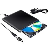 Externe Blu Ray CD DVD Laufwerk 3D, Tragbar USB 3.0 USB Type C Bluray CD DVD RW Rom für PC MacBook iMac Mac OS Windows 7/8/10/V