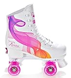 RAVEN Rollschuhe Roller Skates Serena Orange/Pink verstellbar (35-38(22,5cm-24cm))