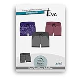 JULENDO Schnittmuster Sweatshorts Eva Gr. 32-44 | Papierschnittmuster für Damen mit Nähanleitung