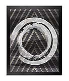 BIRAPA Bilderrahmen Bern 48x64 cm in Schwarz Matt mit 1 mm Kunstglas k