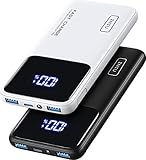 INIU Power Bank, [2 Pack] 20W PD 3.0 QC4.0 Schnelllade LED Display, 10500mAh tragbares Ladegerät 3A Taschenlampe Handyakku kompatibel mit iPhone 13 Samsung Xiaomi Huawei iPad Tablet Airp