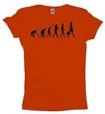 Ma2ca - Evolution - Shopping Queen Girlie T-Shirt -orang